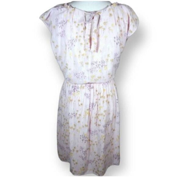 LC LAUREN CONRAD PINK, PURPLE, YELLOW FLORAL DRESS SZ.L/XL EUC. - Picture 5 of 7